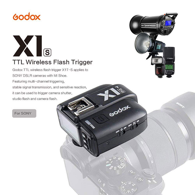 Godox X1T-S TTL Wireless 1/8000S HSS Flash Trigger for Sony (ตัวส่ง)     